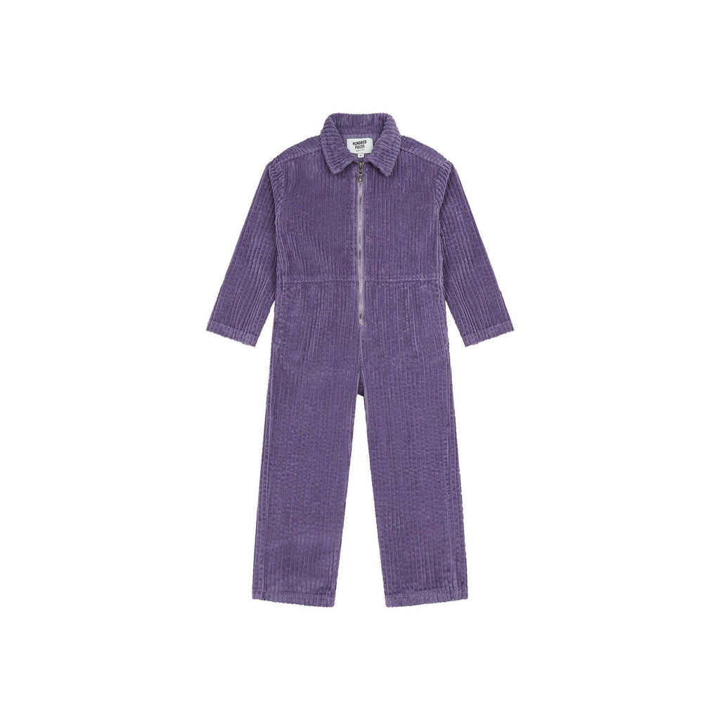 Organic Velvet Jumpsuit - Purple - Girl