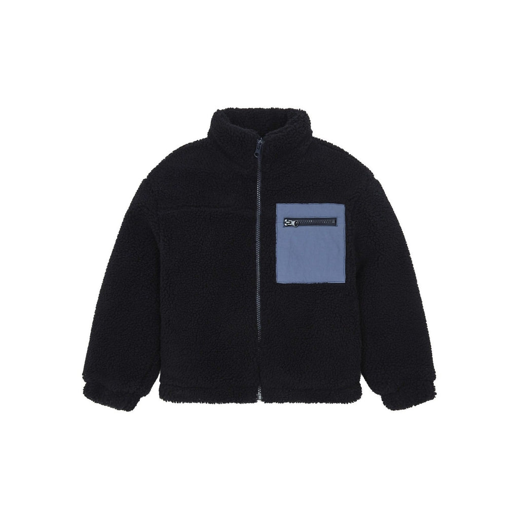 Sherpa Jacket - Navy Blue - Boy
