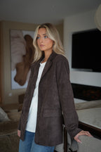Trecy Chocolat - Blazer de ante