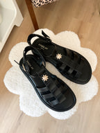 Black Amalia Sandals