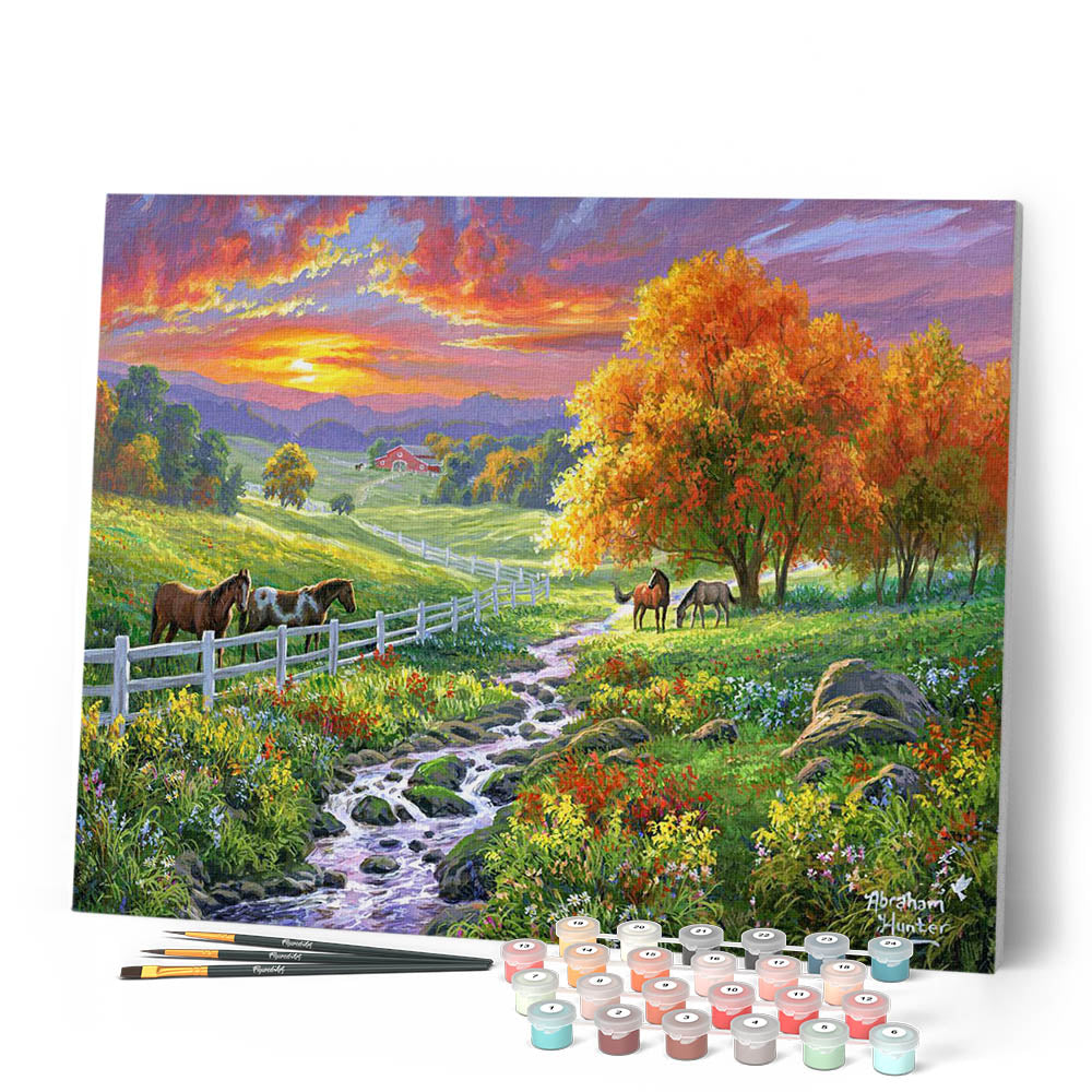 Pintura por números - Pradera soleada