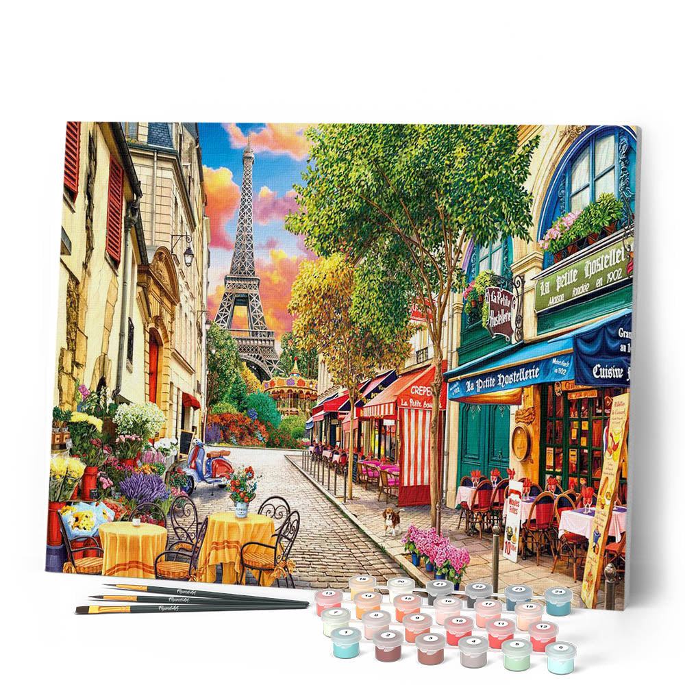 Paint By Numbers - Alley In Paris