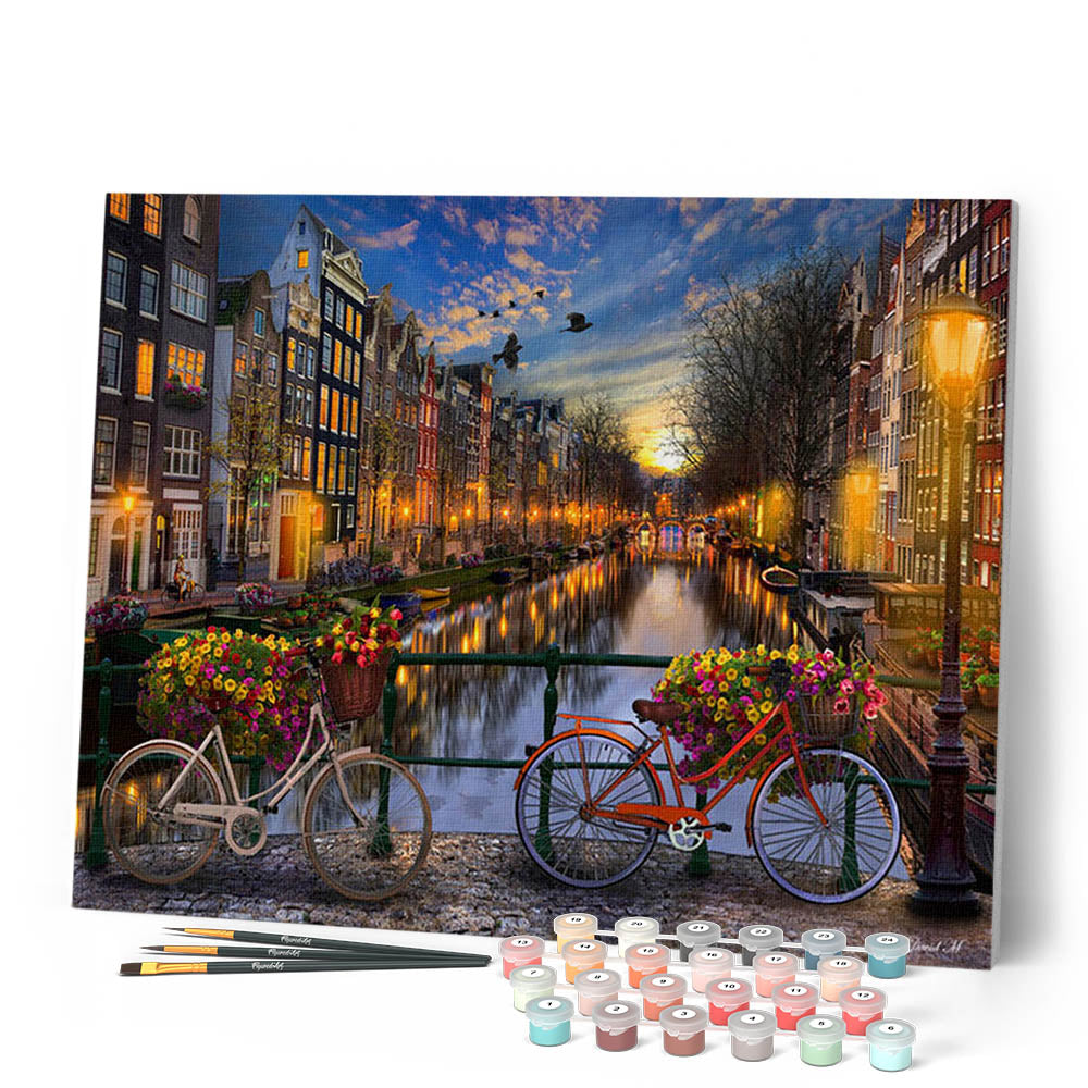 Paint By Numbers - Amsterdam Canal