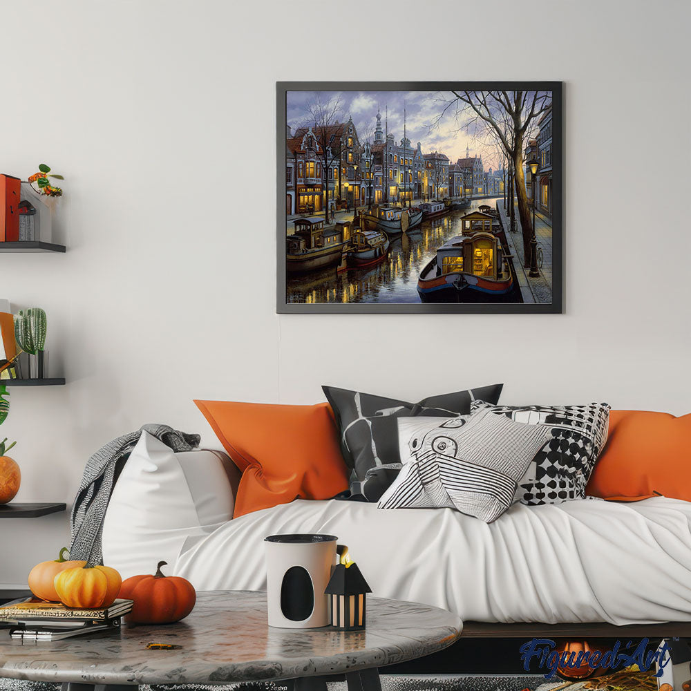 Pintura por números - Vida en el canal