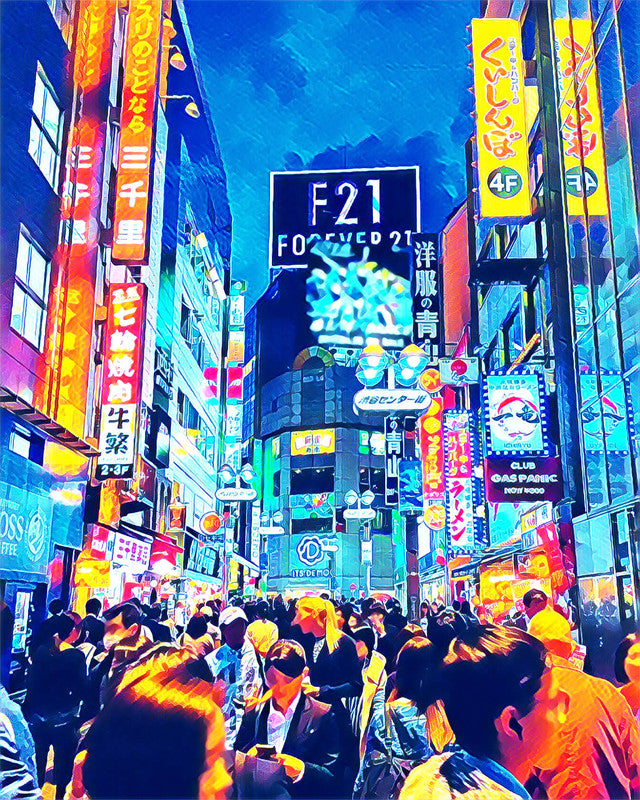 Pintura por números - Tokio Shibuya