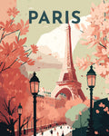 Peinture Par Numéros - Affiche Vintage Paris 2