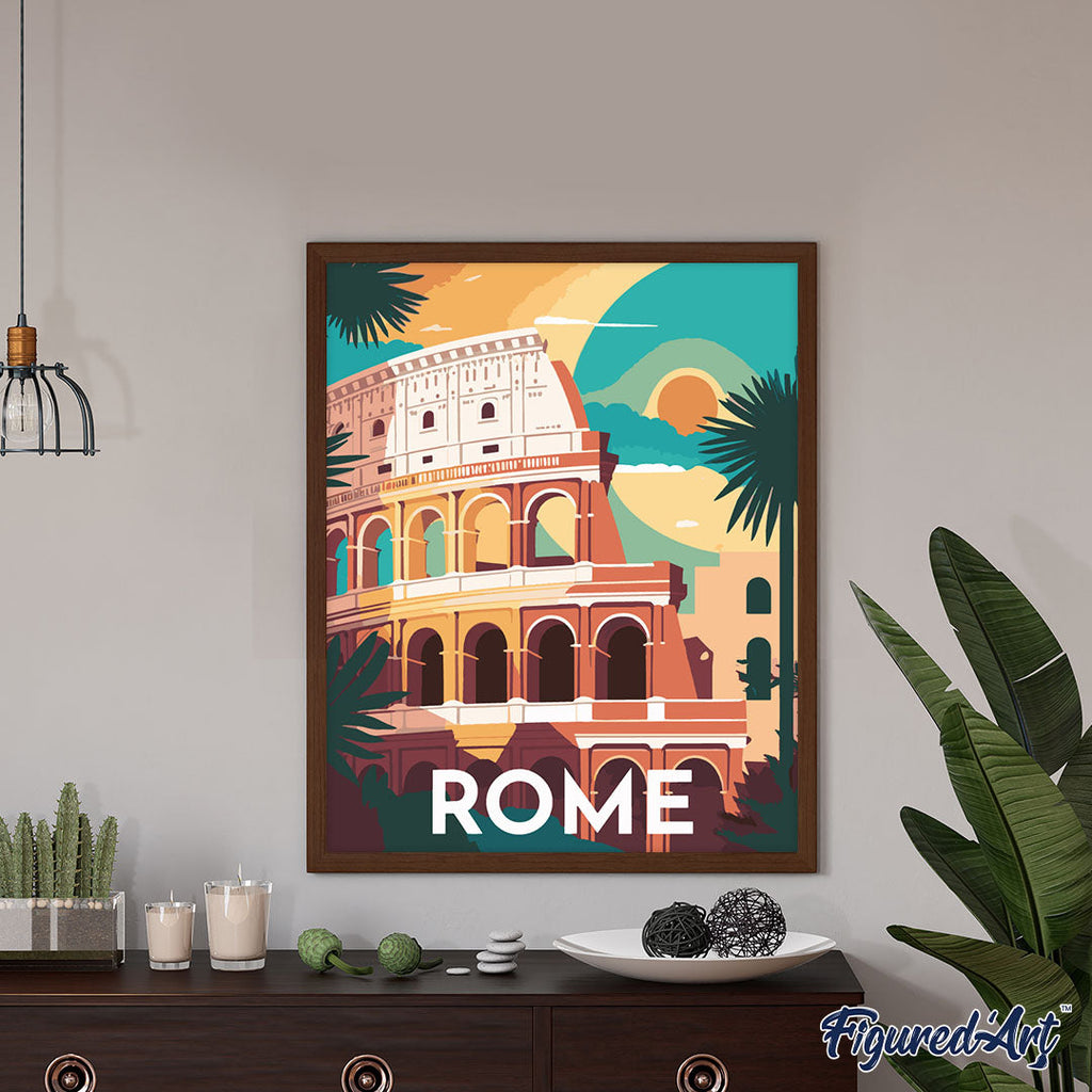 Paint by Numbers - Vintage Rome Poster