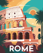 Paint by Numbers - Vintage Rome Poster