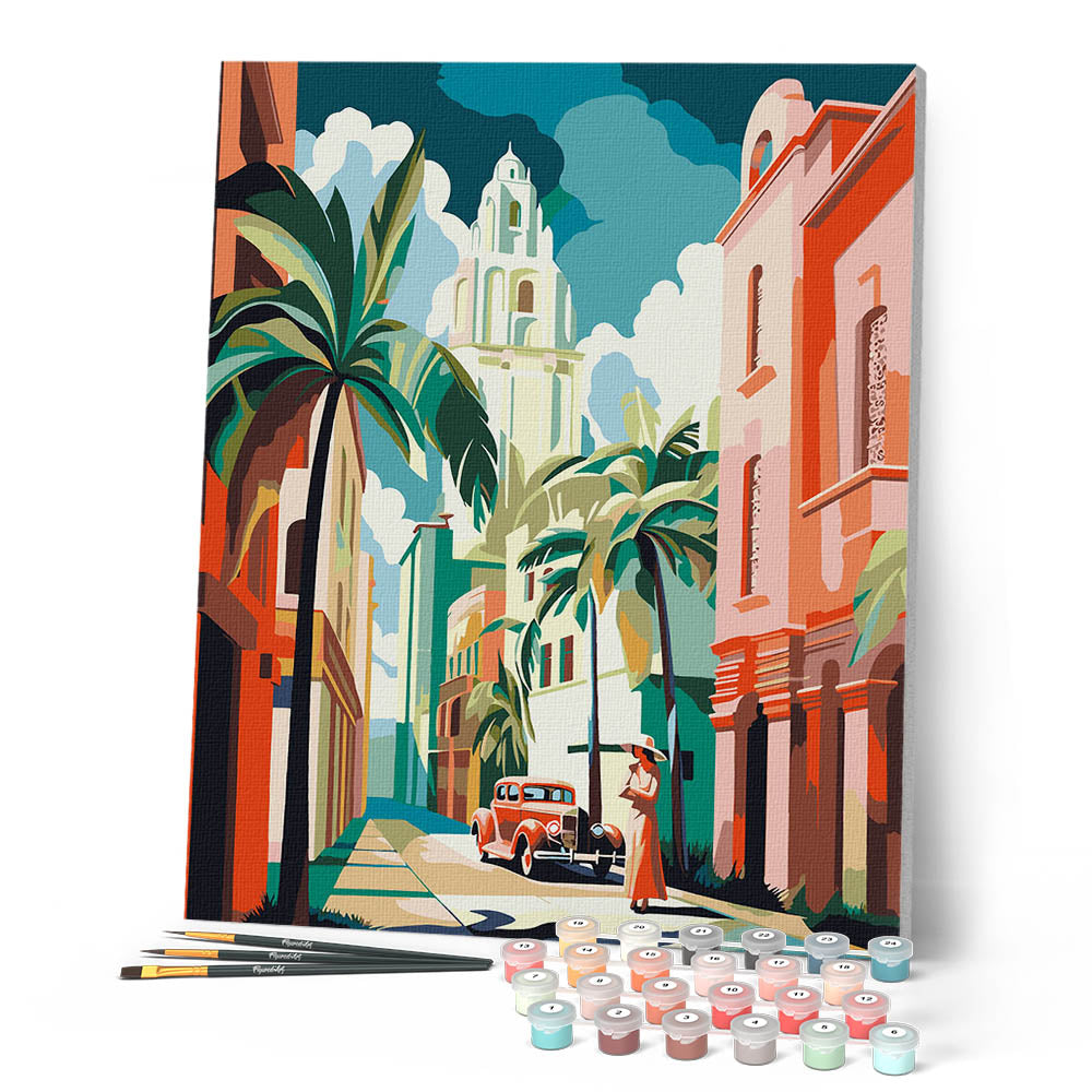 Pintura por números - Cuba Art Déco
