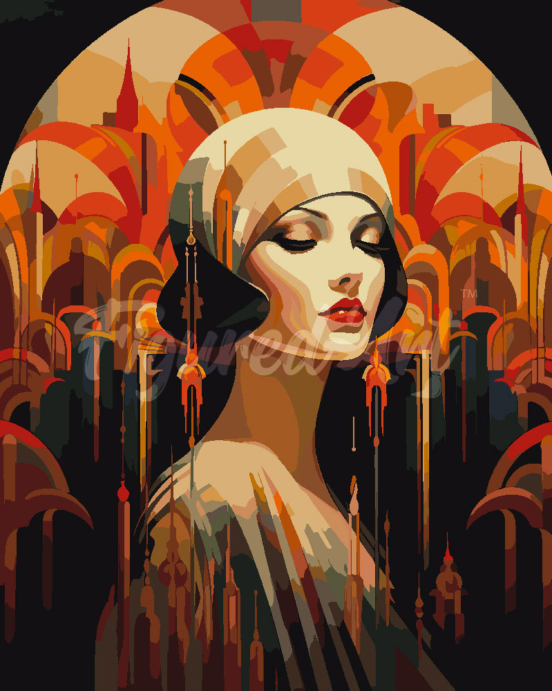Paint By Numbers - Art Deco Woman
