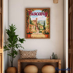 Peinture Par Numéros - Affiche De Voyage Toscane En Fleurs
