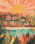 Pintura por números - Amanecer en Bali