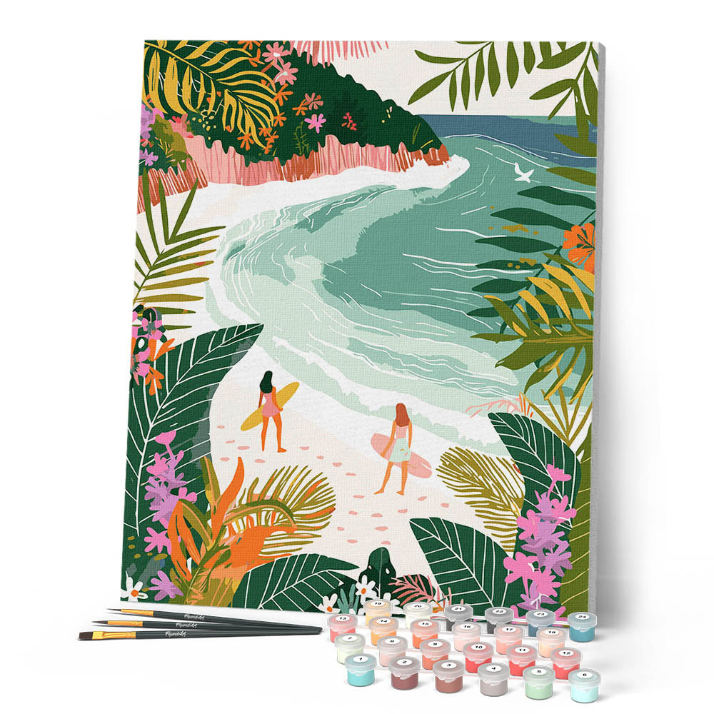 Pintura por números - Bahía tropical