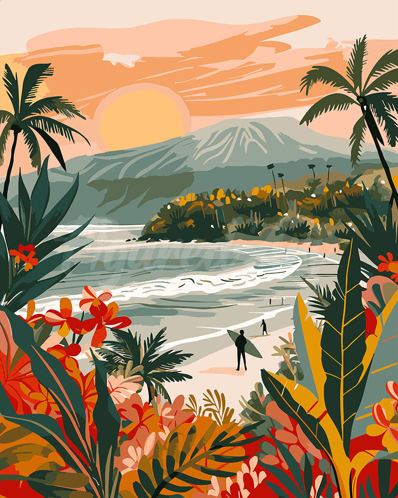 Paint By Numbers - Tropical Beach