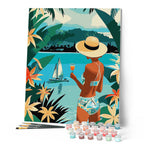Paint By Numbers - Woman And Ocean