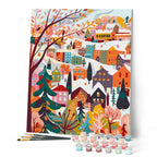 Paint by Numbers - Colourful Winter Village