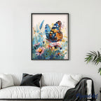 Paint By Numbers - Butterfly And Flowers