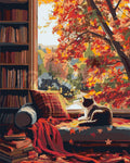 Paint by Numbers - Cat's View in Autumn