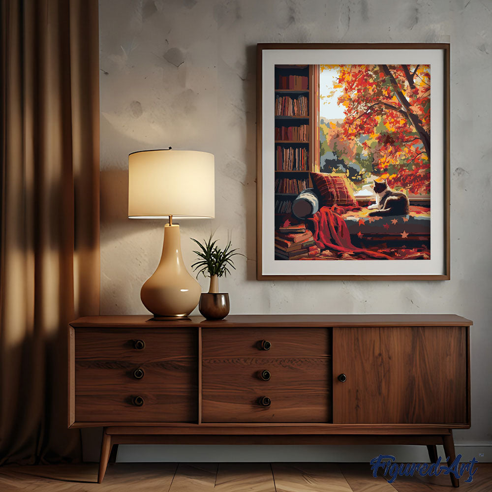 Paint by Numbers - Cat's View in Autumn