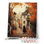 Peinture Par Numéros - Promenade D'Automne Et Vieille Ville