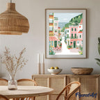 Paint By Numbers - Pastel Coastal Town