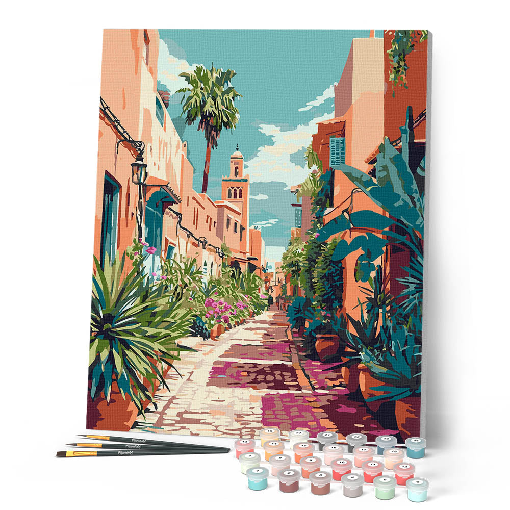 Pintura por números - Callejón marroquí