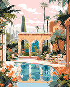 Pintura por números - Villa lujosa en Marrakech