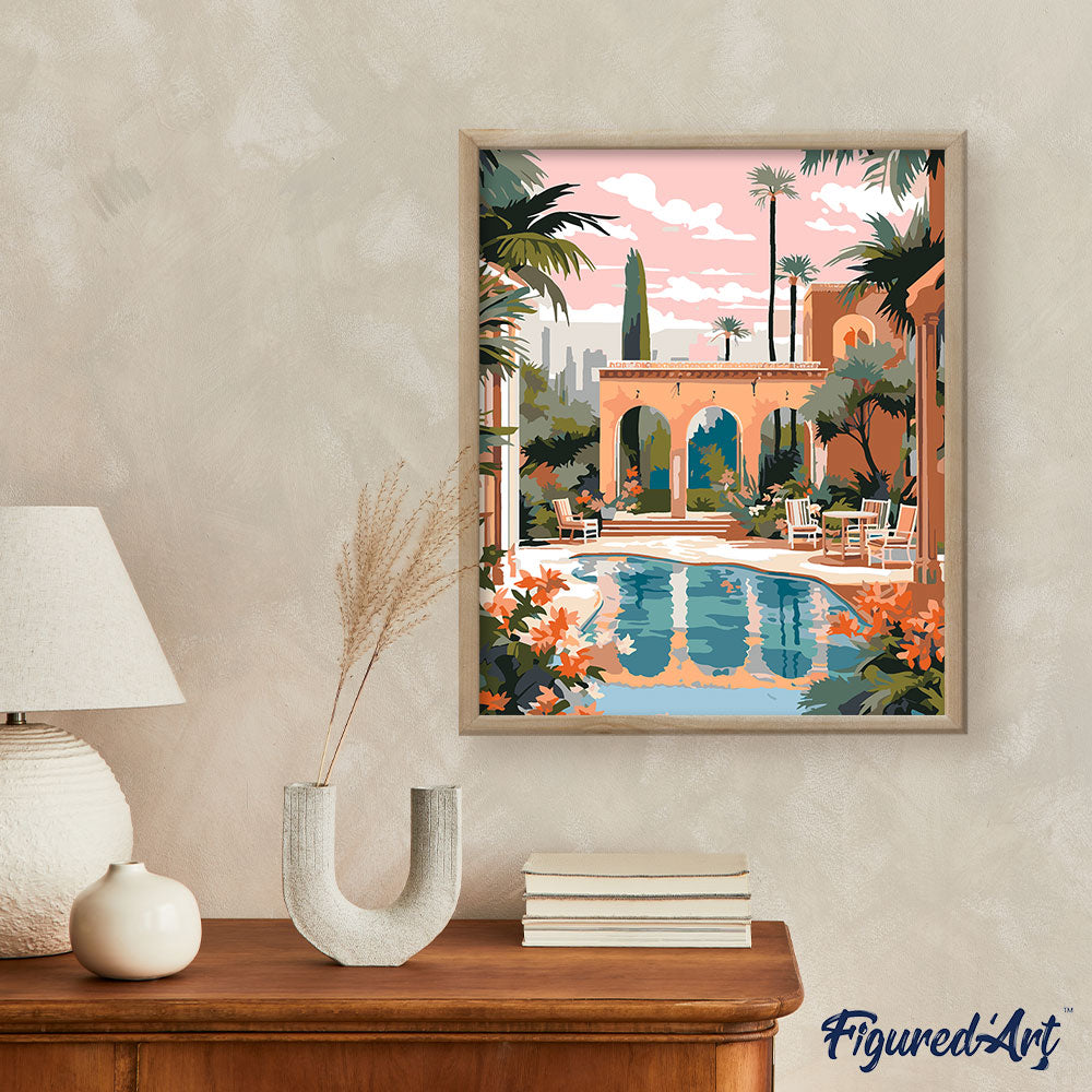 Pintura por números - Villa lujosa en Marrakech