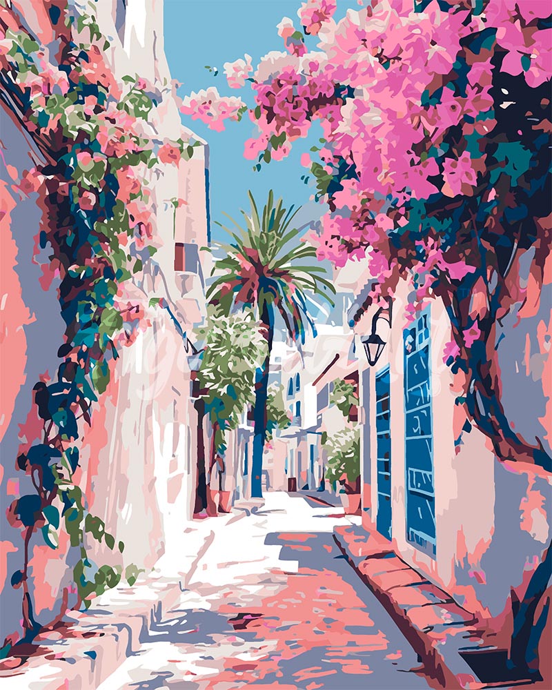 Paint By Numbers - Flowery Alley