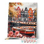 Peinture Par Numéros - Vue Du Canal À Amsterdam