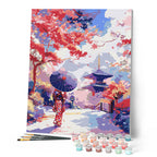 Paint By Numbers - Japanese Garden In Autumn