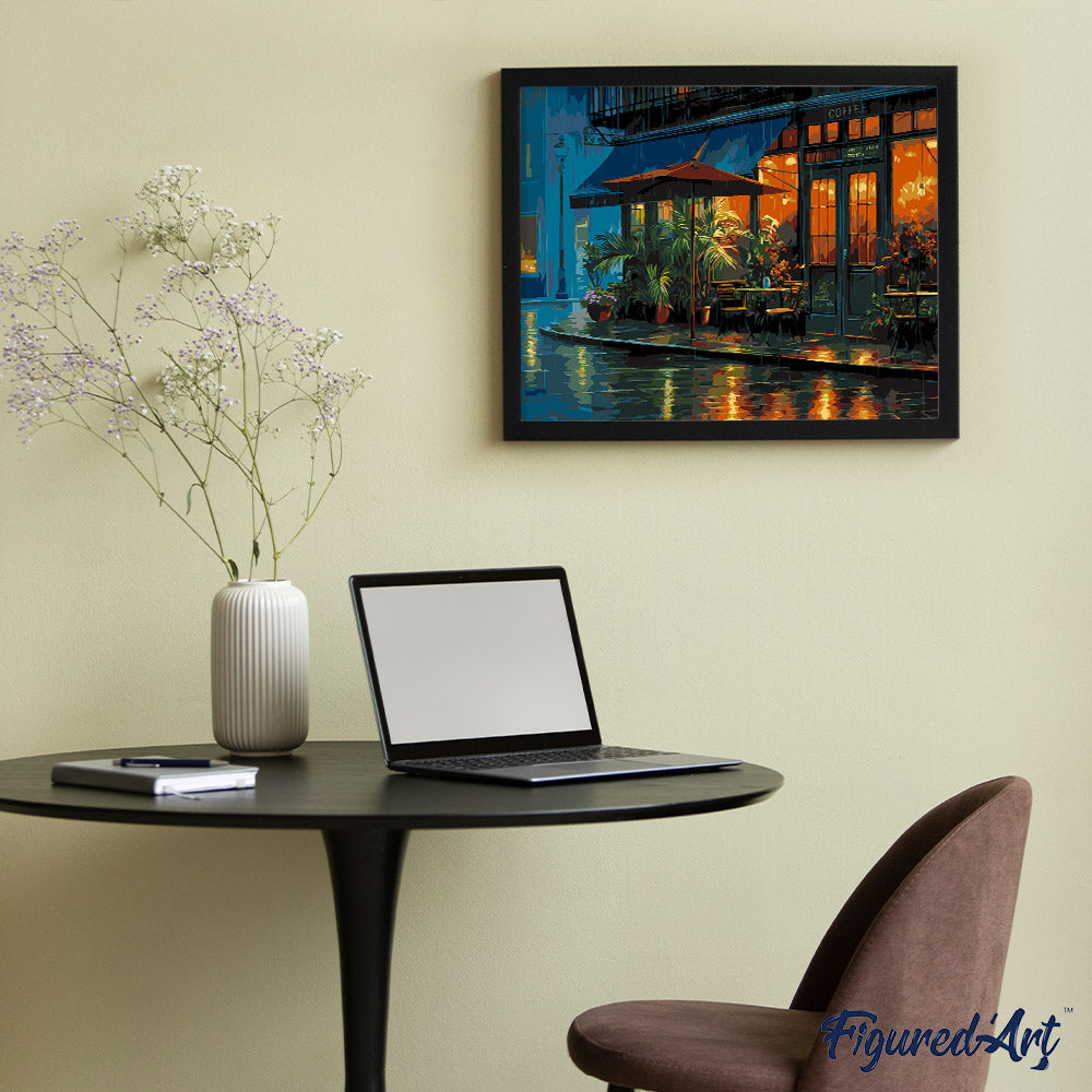 Paint by Numbers - Rainy Local Café