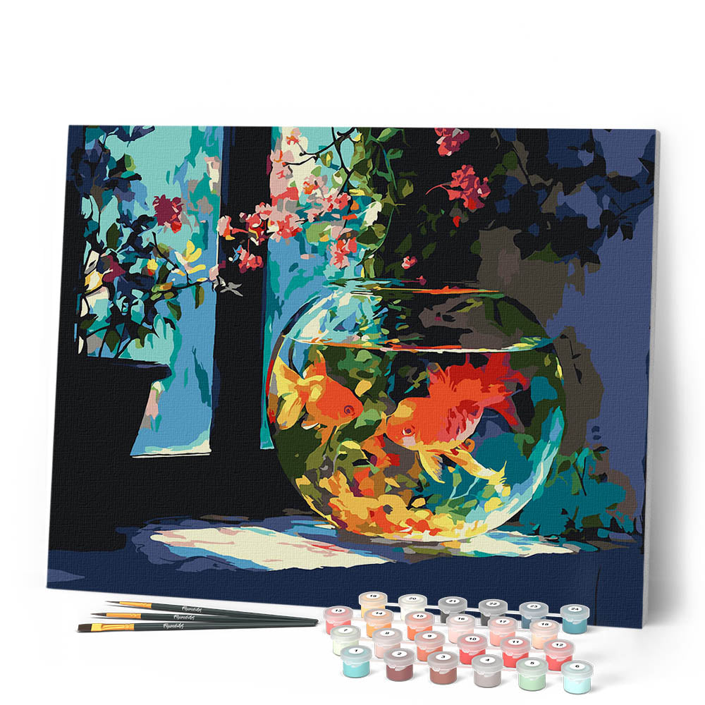 Paint by Numbers - Sunny Fishbowl