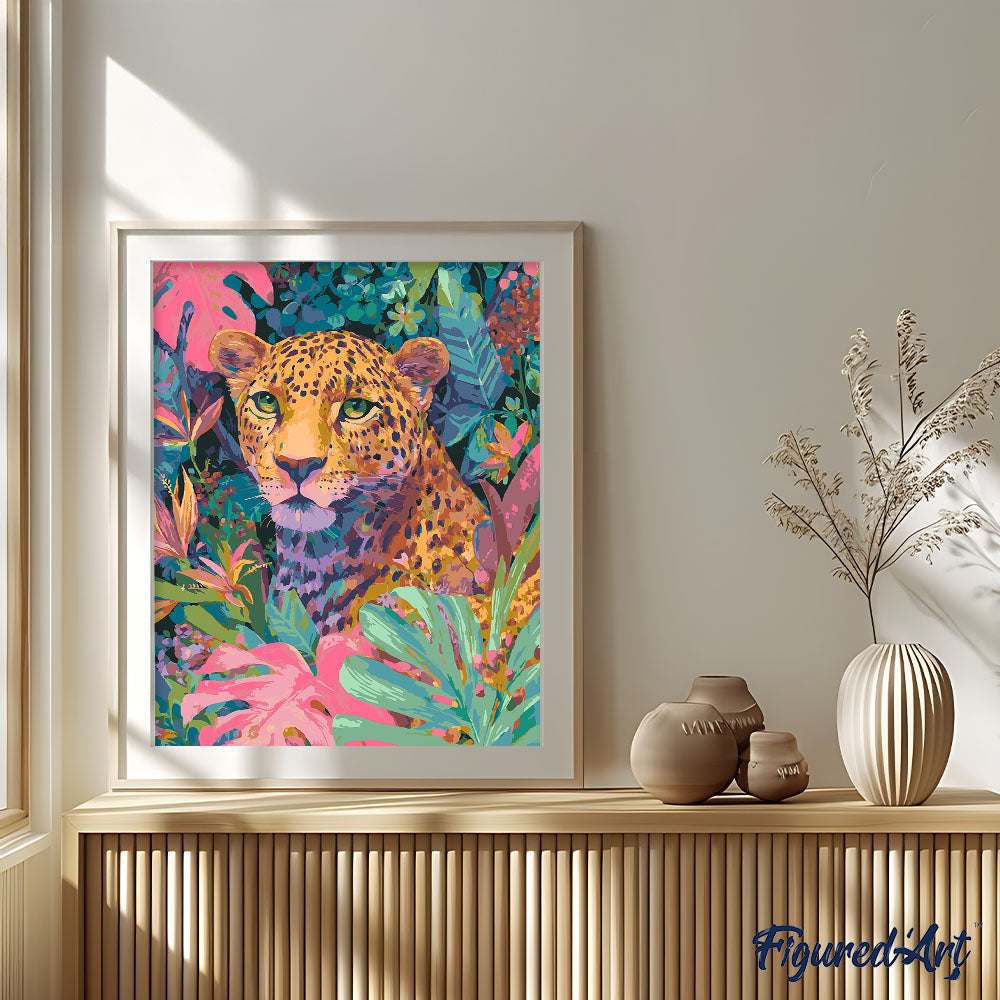 Peinture Par Numéros - Léopard Tropical