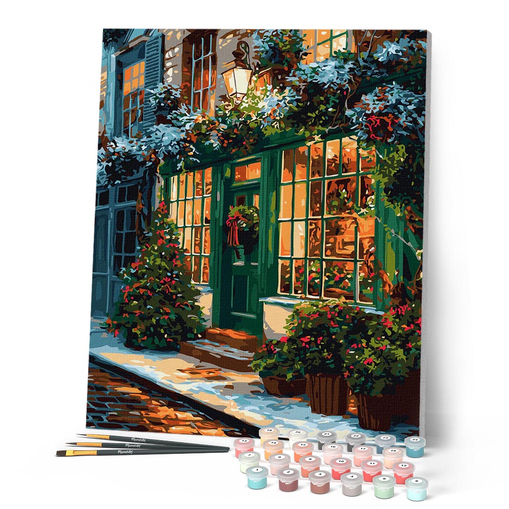 Paint By Numbers - Festive Green Door