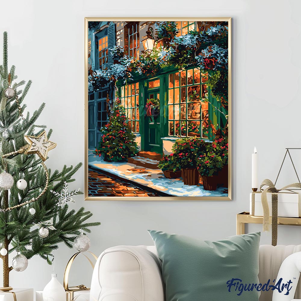 Paint By Numbers - Festive Green Door