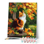 Paint by Numbers - Calico Cat in Autumn