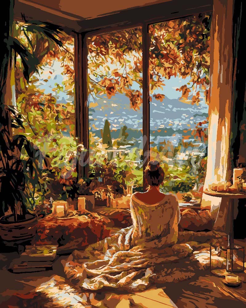 Paint by Numbers - Cosy Autumn Morning