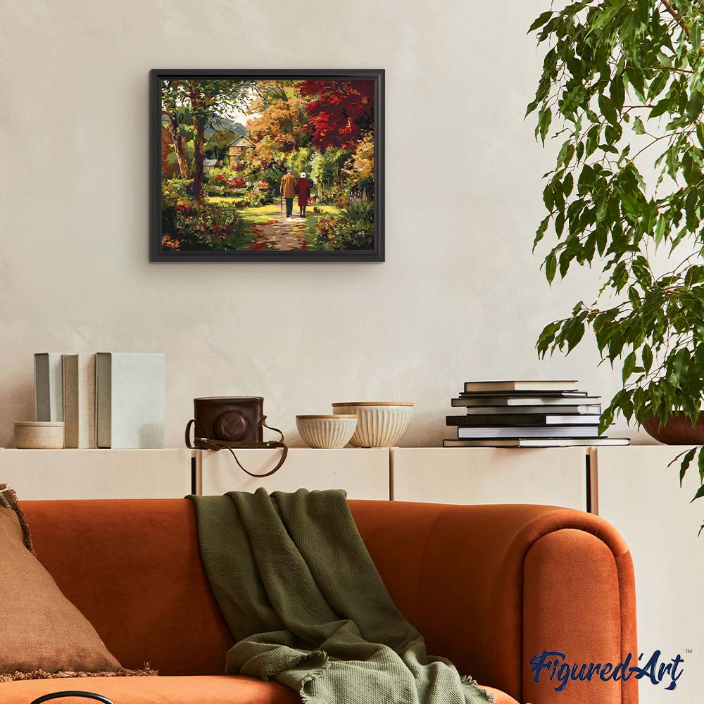 Pintura por números - Amor eterno en otoño