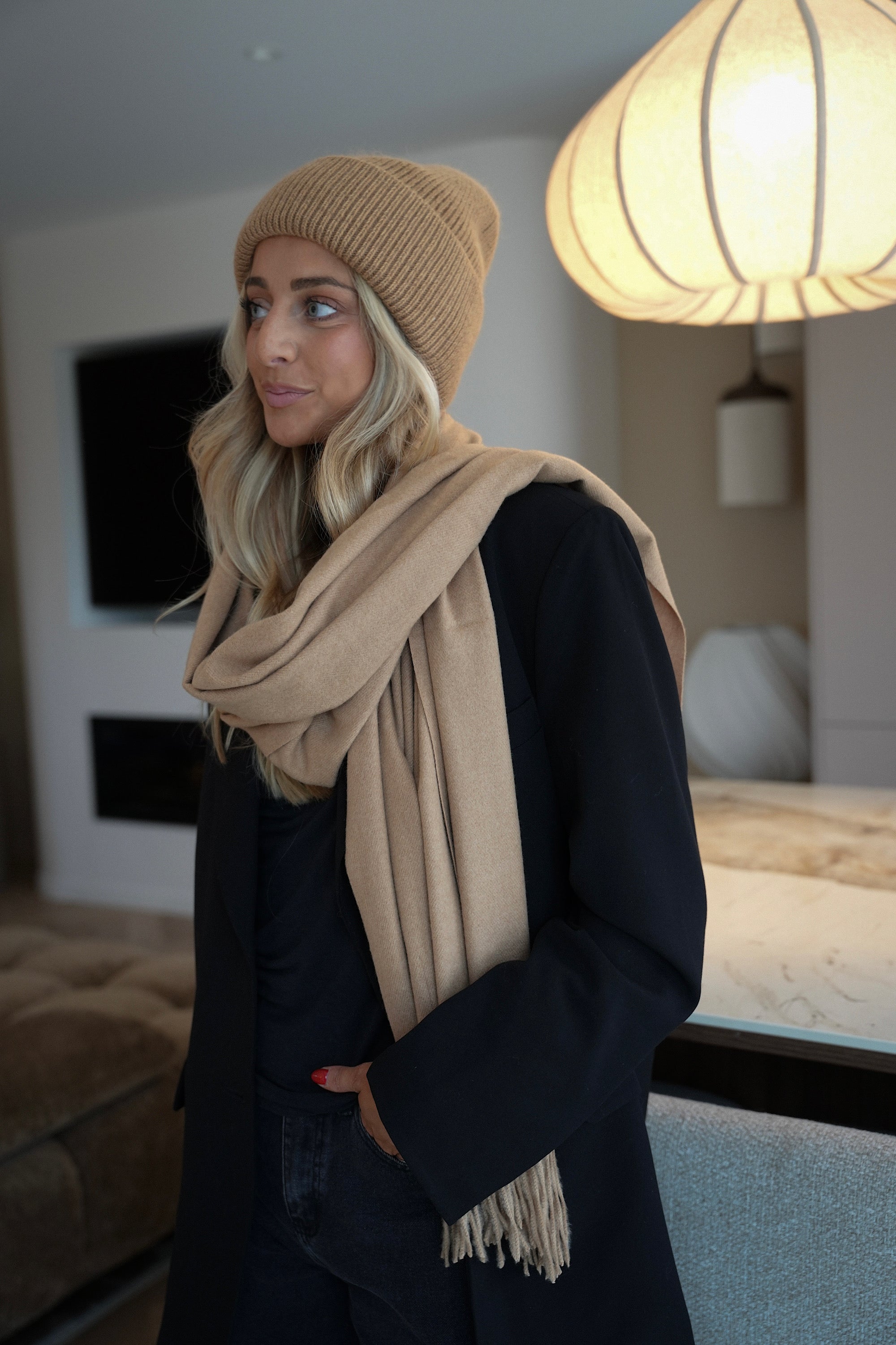 Aveline Camel - Gorro Suave