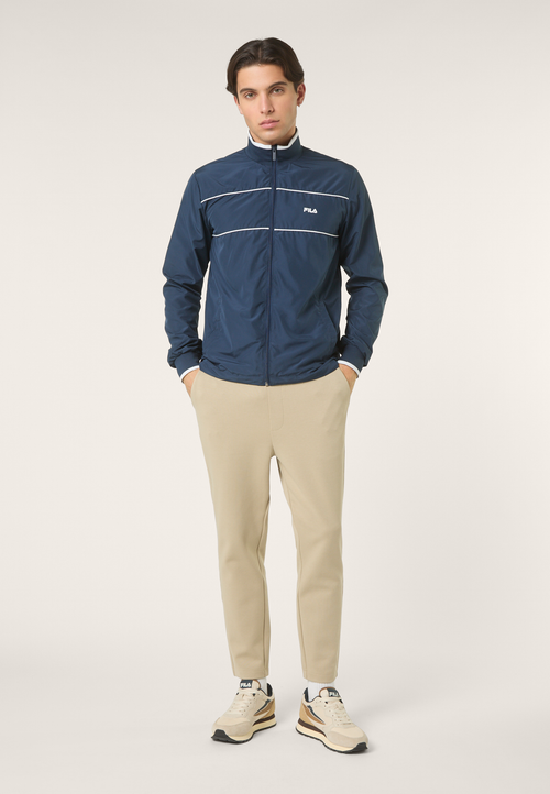 Pantalon De Jogging Chic Court Slim - Blanc Poivre