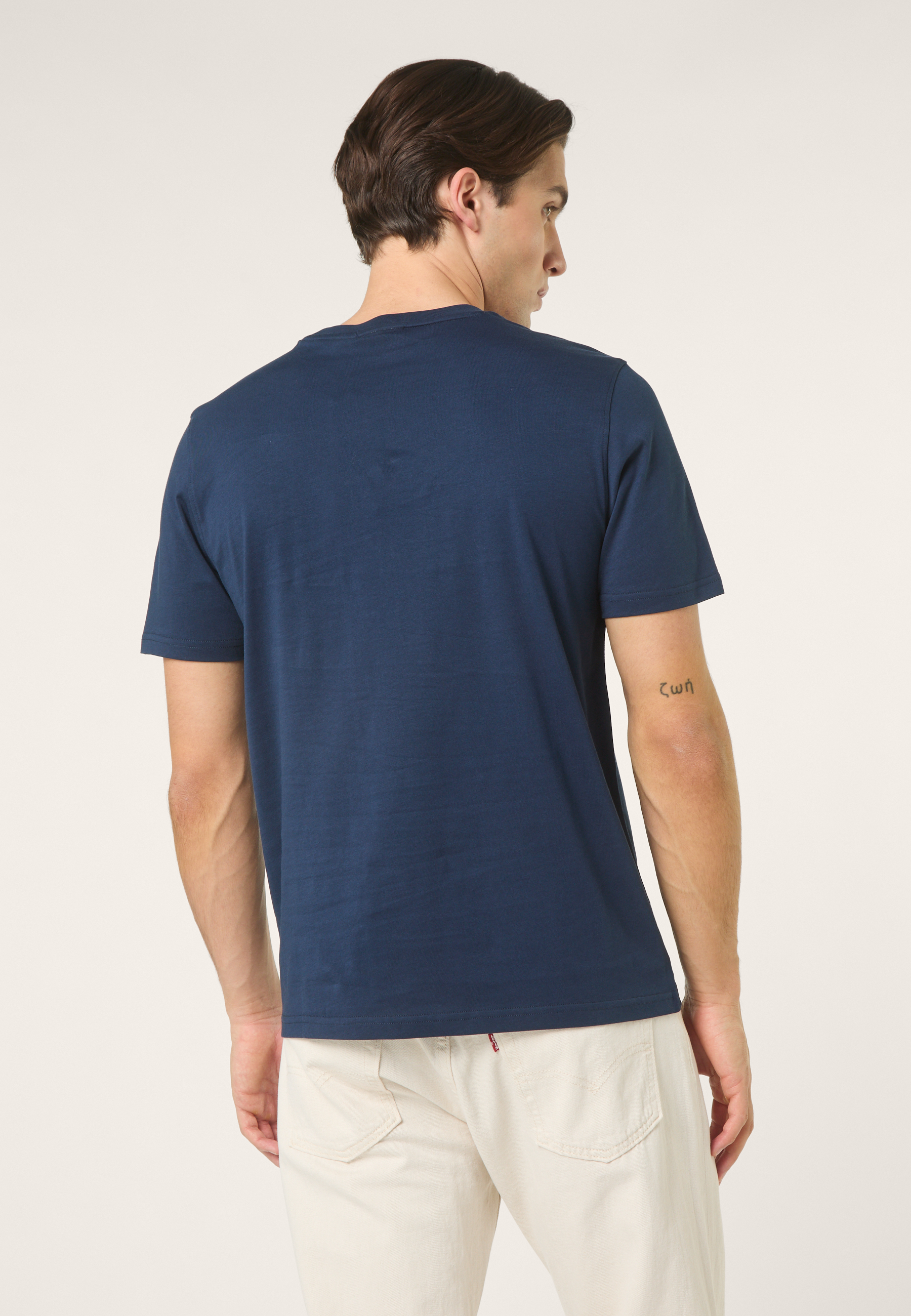 T-Shirt À Bande Heritage Classique - Iris Noir