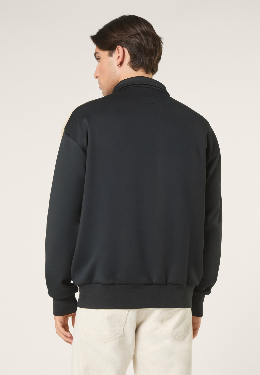 Veste De Survêtement À Bandes Décontractée - Noir