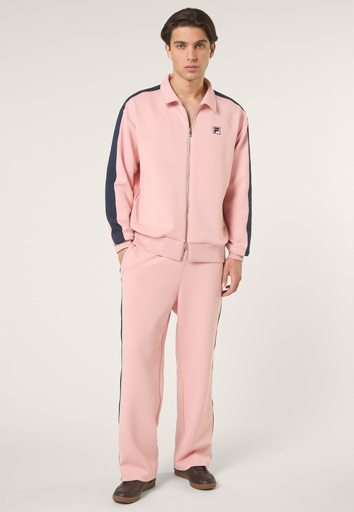 Pantalon De Survêtement À Bandes Décontracté - Rose Tendre