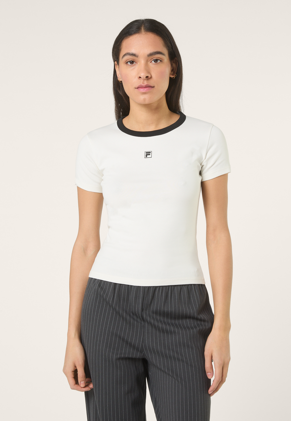 Camiseta De Canalé Slim Con Logo - Garza