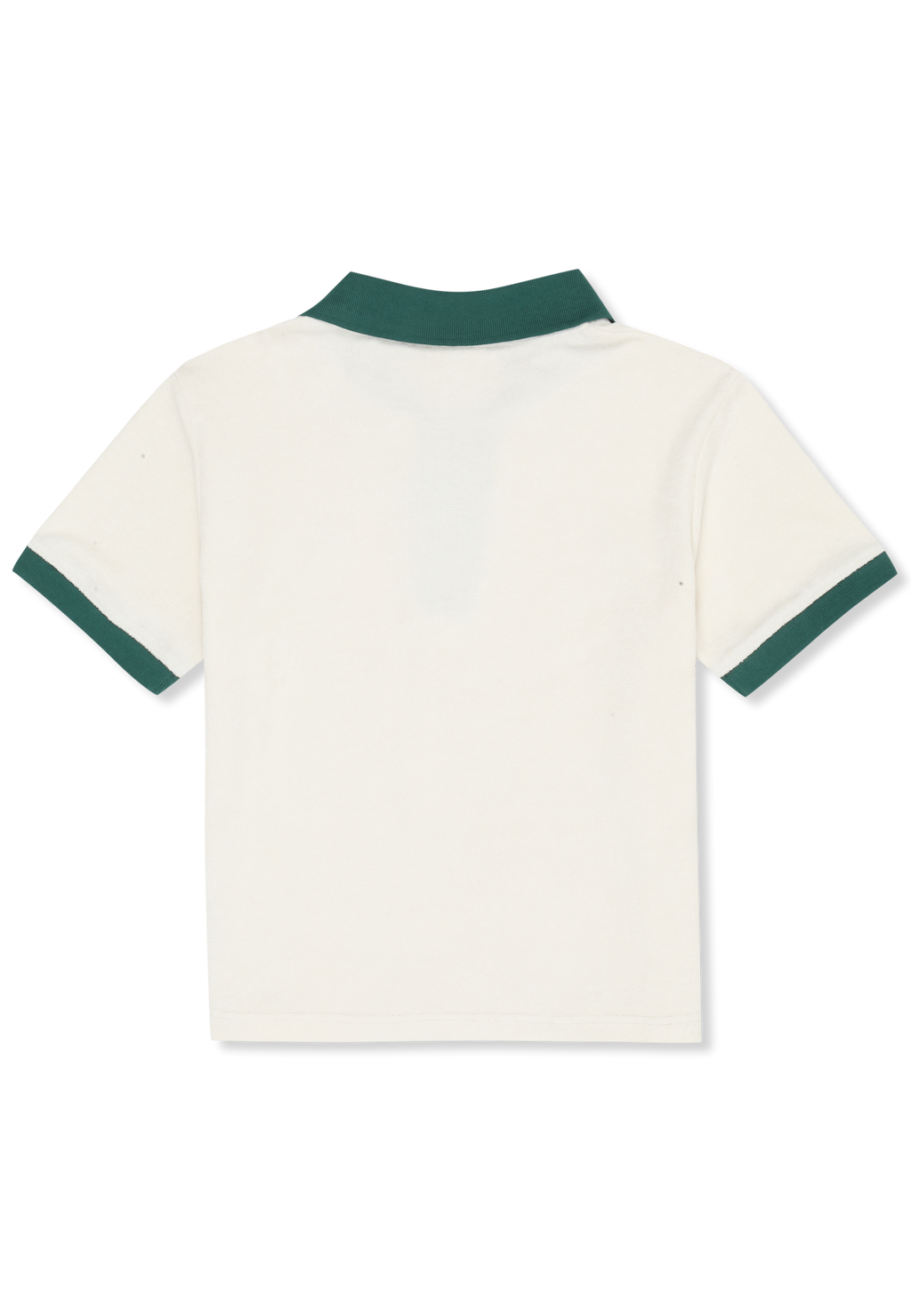 Haut Éponge À Col Johnny Décontracté - Aigrette-Vert Bouquet