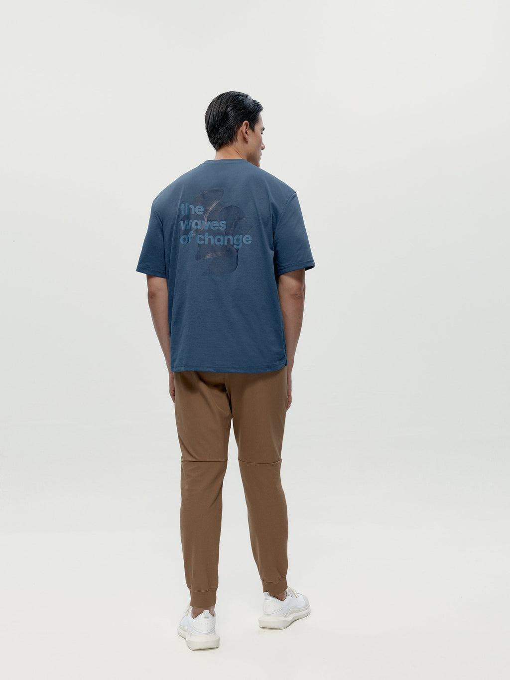 T-Shirt Fawn - Gewittergrau - Herren