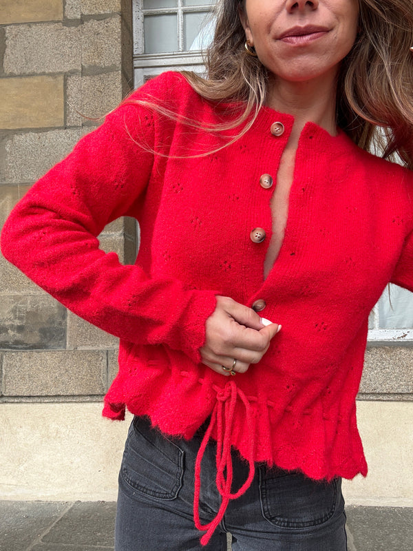 Cárdigan Emma Rojo