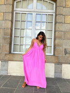 Robe Longue Stella Rose