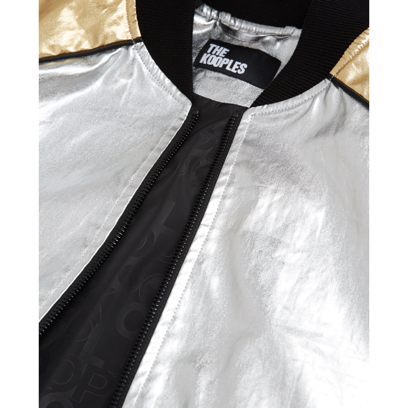 The Kooples - Bomber Jacket - Gold and Silver - Women